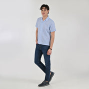 Camisa Supply Para Caballero Manga Corta Slim Fit 7973 Azul