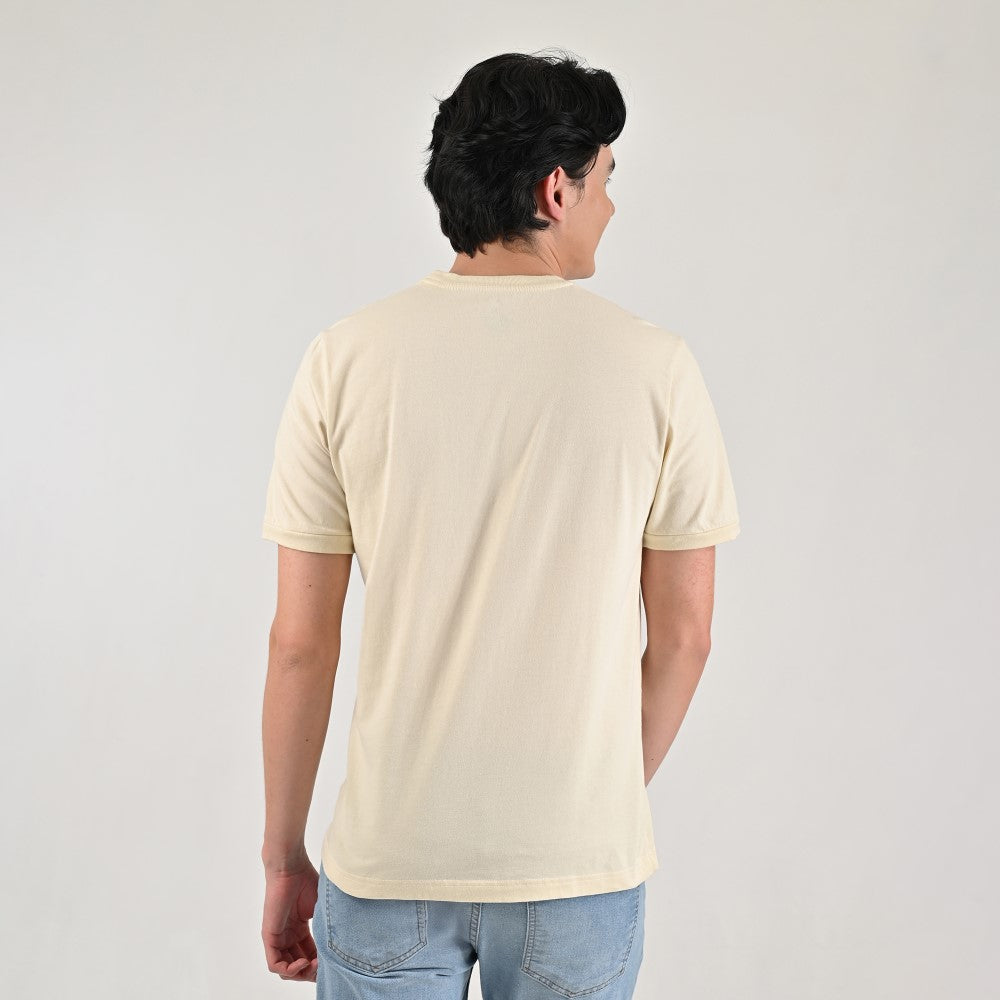Playera Supply Slim Fit Cuello redondo AC68 Paja