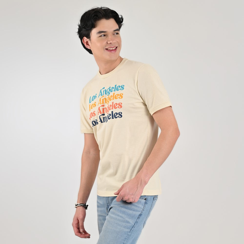 Playera Supply Slim Fit Cuello redondo AC68 Paja