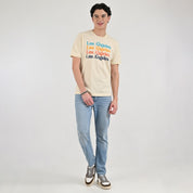 Playera Supply Slim Fit Cuello redondo AC68 Paja