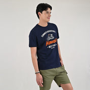 Playera Supply Slim Fit Cuello redondo AD68 Azul marino