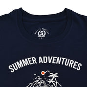 Playera Supply Slim Fit Cuello redondo AD68 Azul marino