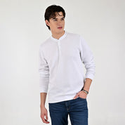 Playera Supply Para Caballero Manga larga Regular Fit B909 Blanco