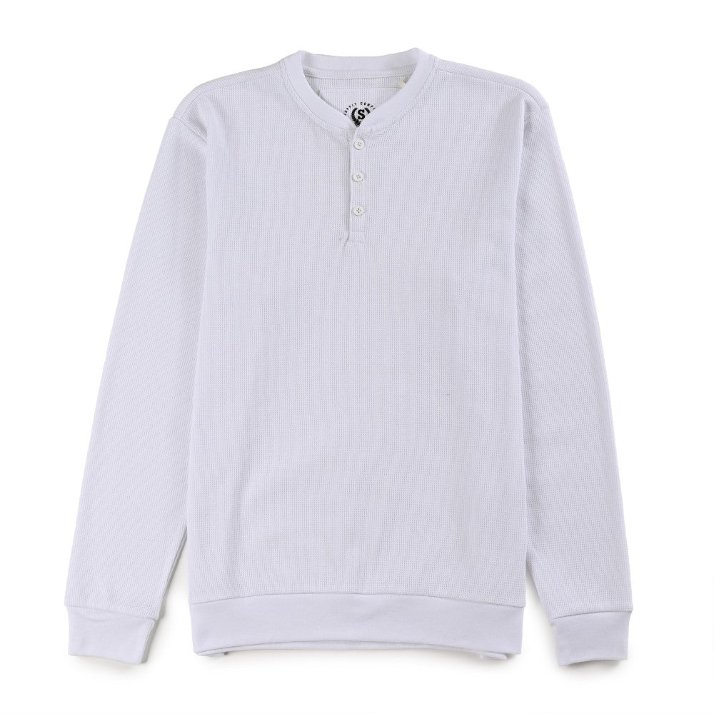 Playera Supply Para Caballero Manga larga Regular Fit B909 Blanco