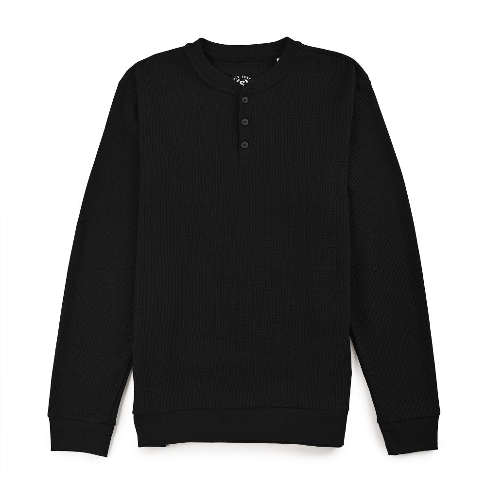 Playera Supply Para Caballero Manga larga Regular Fit B909 Negro