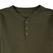 Playera Supply Para Caballero Manga larga Regular Fit B909 Verde Olivo
