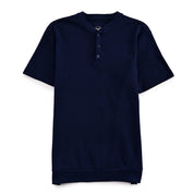Playera Supply Slim Fit Cuello Henley 6909 Azul marino