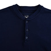 Playera Supply Slim Fit Cuello Henley 6909 Azul marino