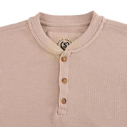 Playera Supply Slim Fit Cuello henley 6909 Beige
