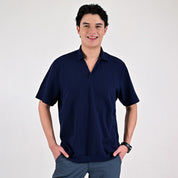 Playera Supply Slim Fit Tipo polo 6909 Azul marino