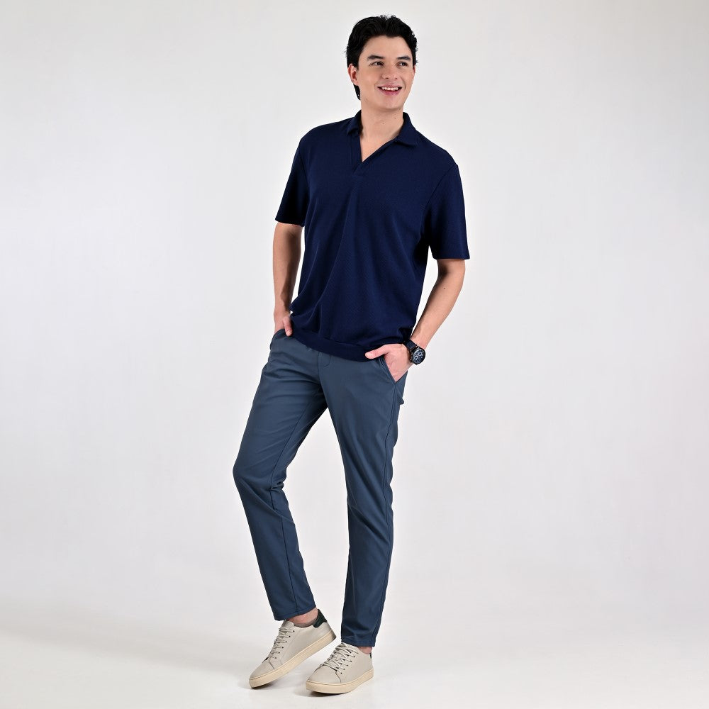 Playera Supply Slim Fit Tipo polo 6909 Azul marino
