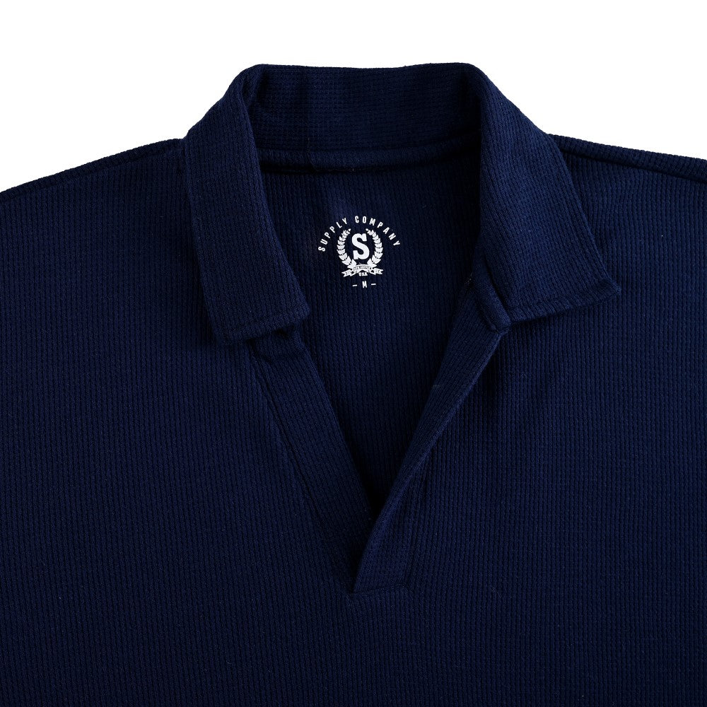 Playera Supply Slim Fit Tipo polo 6909 Azul marino