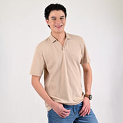 Playera Supply Slim Fit Tipo polo 6909 Beige
