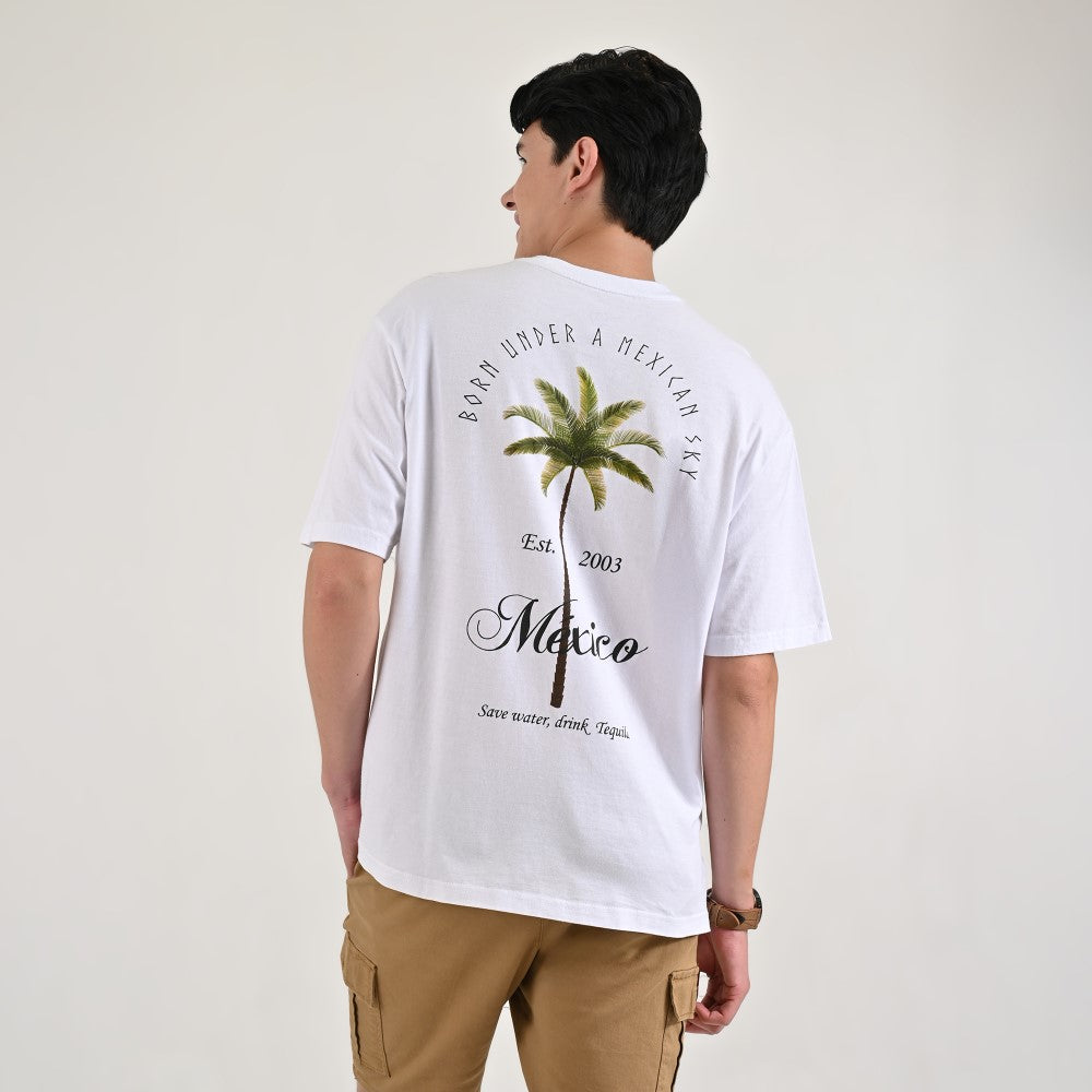 Playera Supply Oversize A968 Blanco