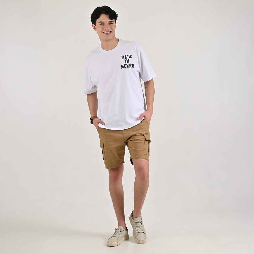Playera Supply Oversize A968 Blanco