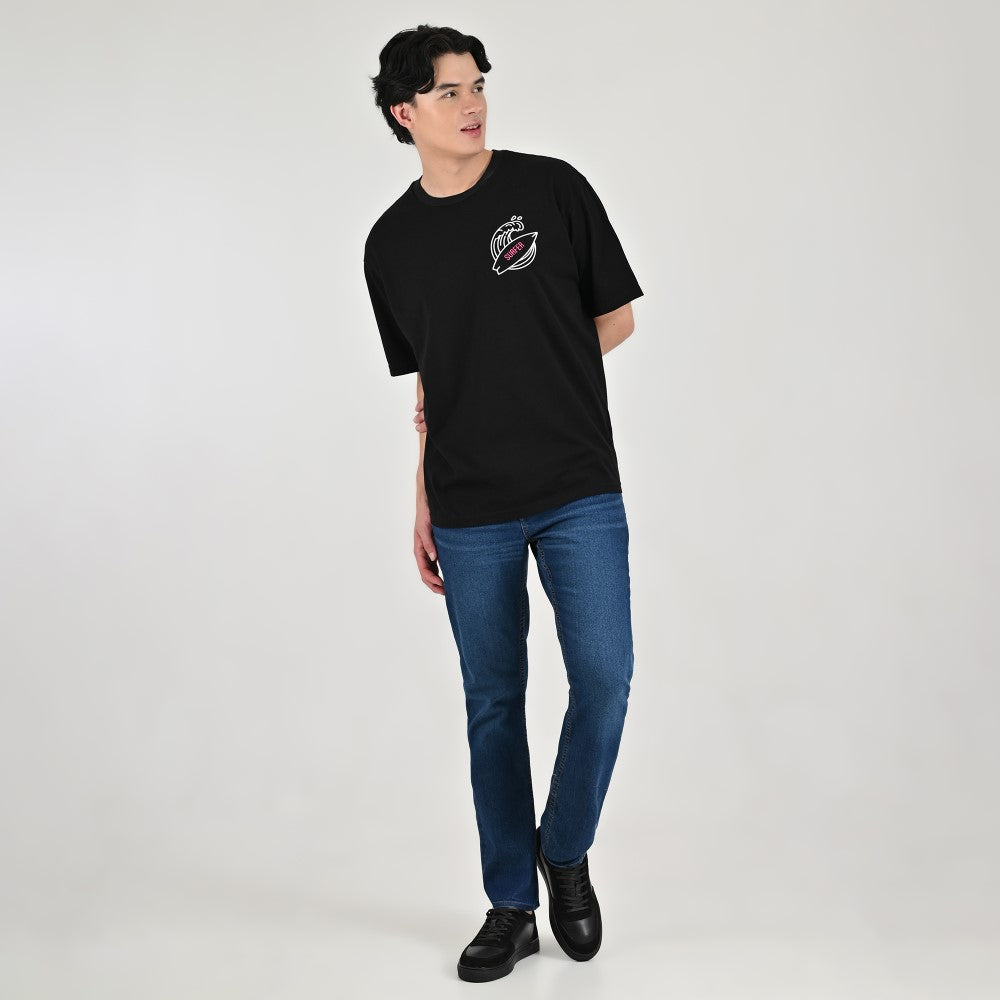 Playera Supply Oversize A968 Negro