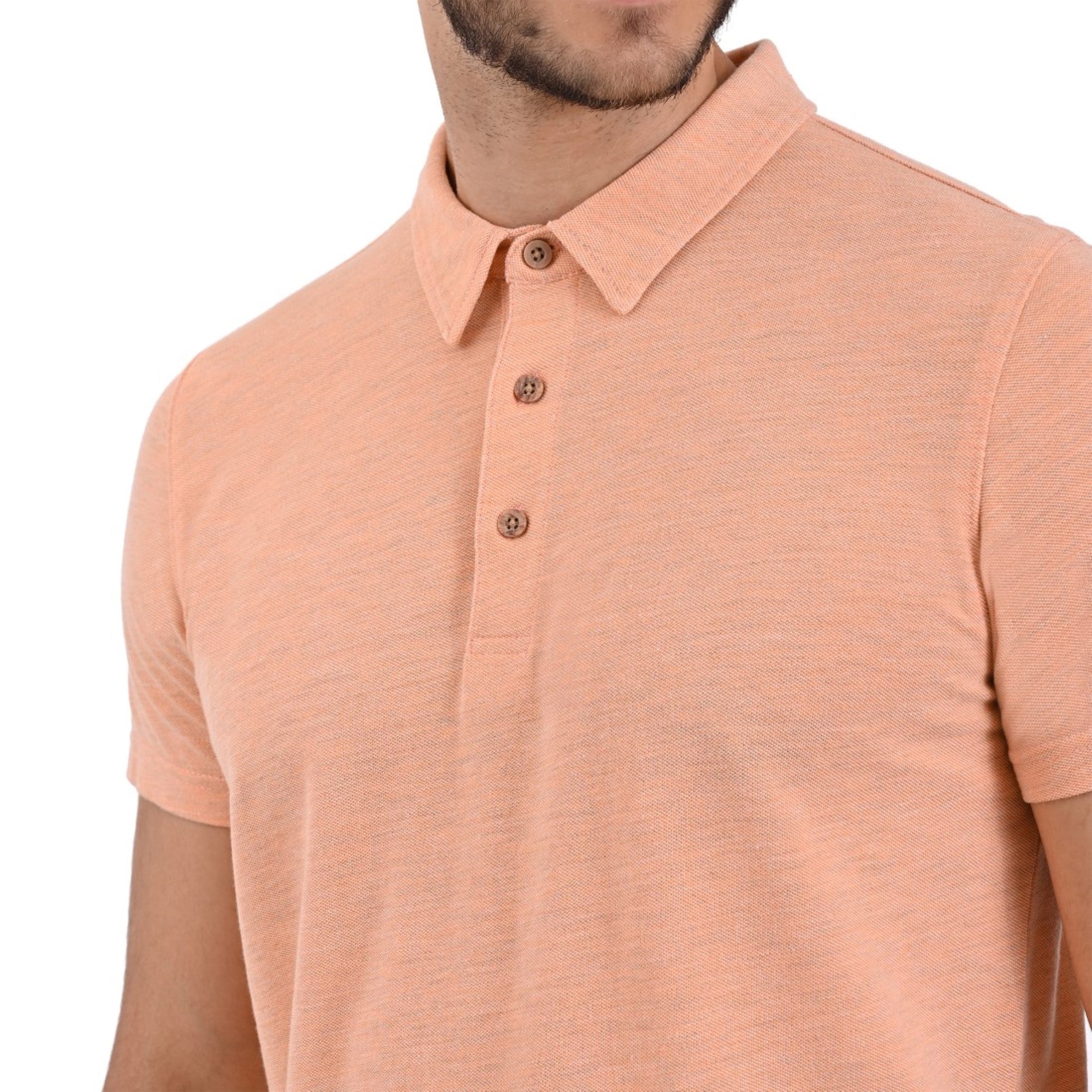 Playera Supply Slim Fit Cuello Polo 0884 Mamey