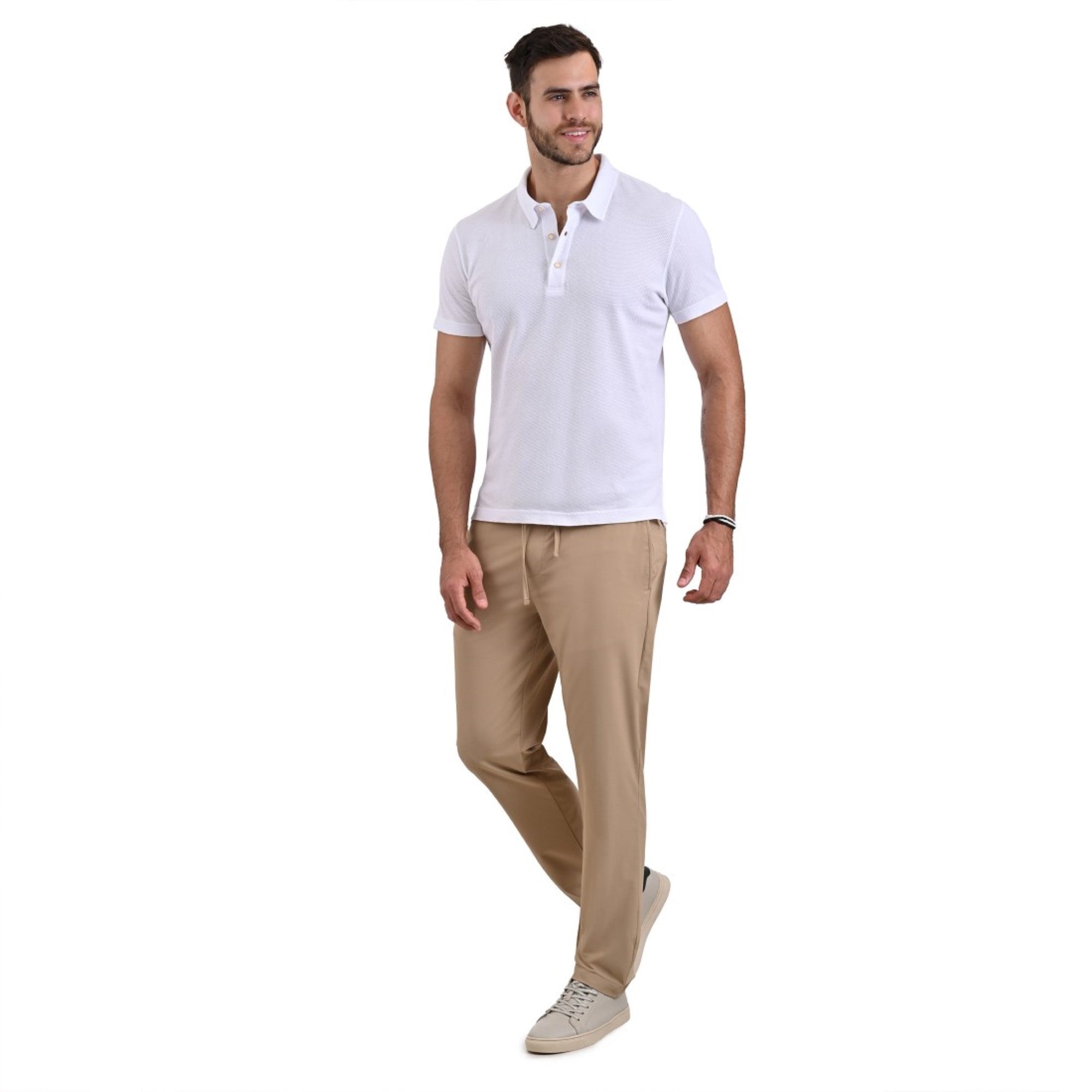 Playera Supply Slim Fit Cuello Polo 0889 Blanco