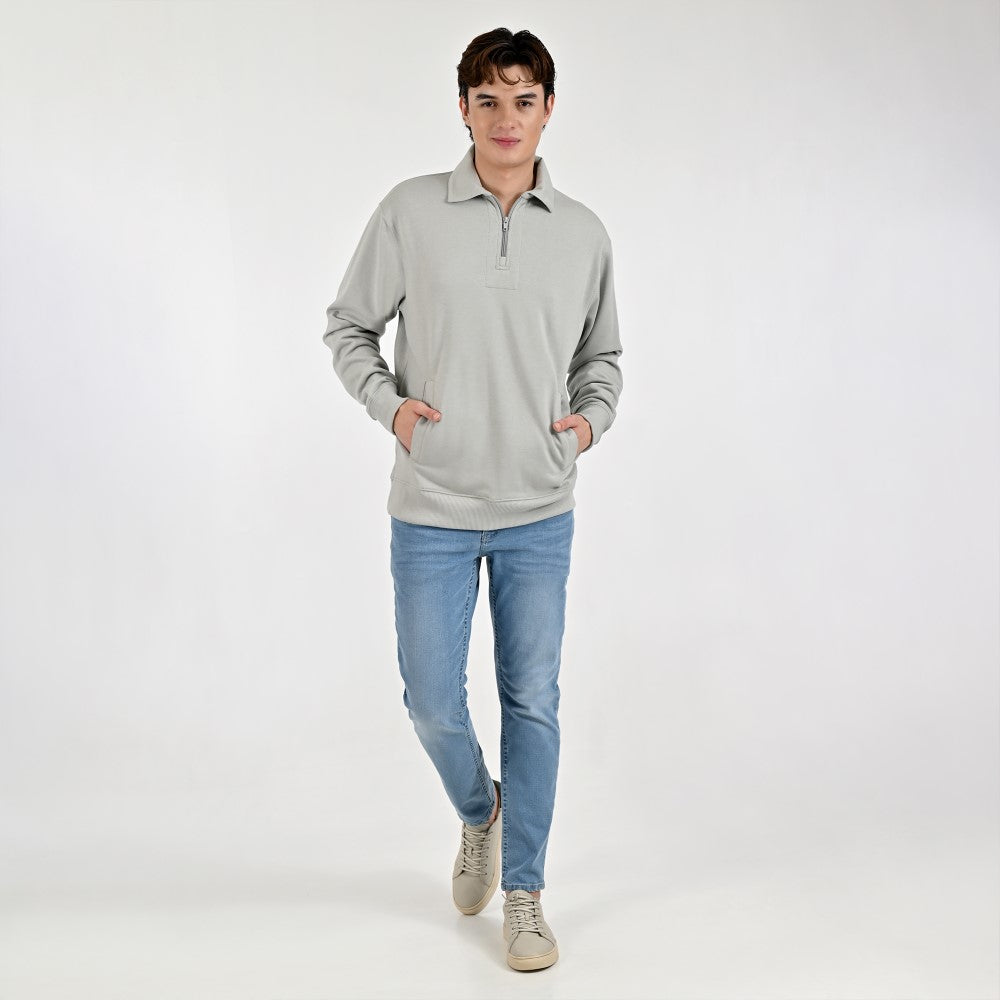 Sudadera Supply Para Caballero Regular Fit A910 Gris