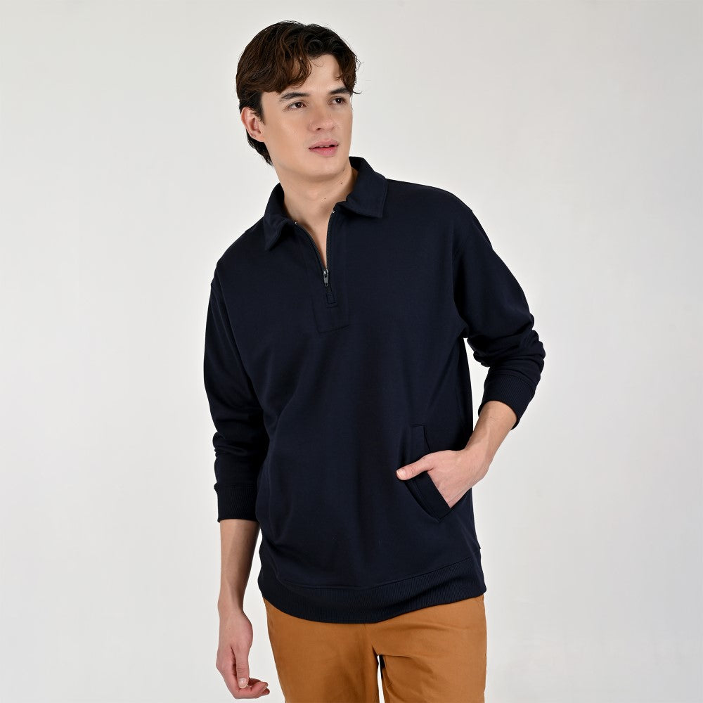 Sudadera Supply Para Caballero Regular Fit A910 Azul Marino