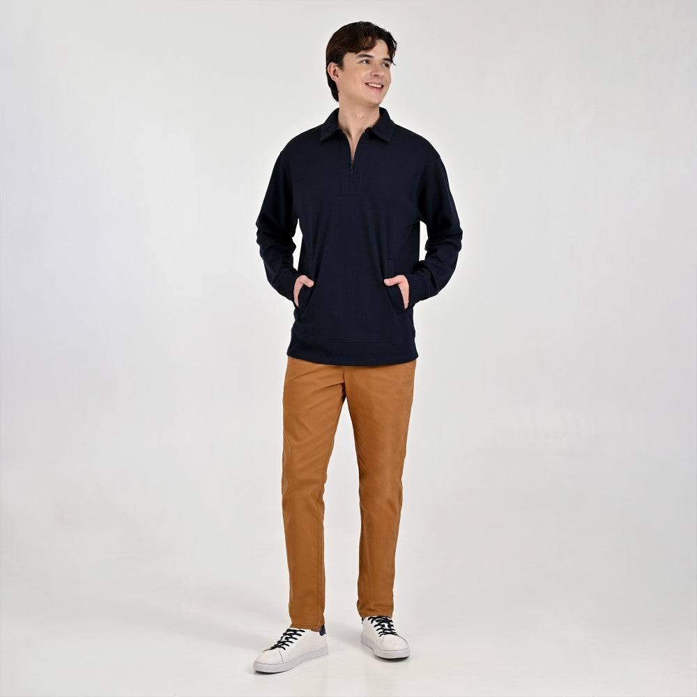 Sudadera Supply Para Caballero Regular Fit A910 Azul Marino