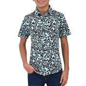 Camisa Supply Company Manga Corta Slim Fit Juvenil Figuras