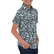 Camisa Supply Company Manga Corta Slim Fit Juvenil Figuras