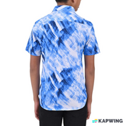 Camisa Supply Company Manga Corta Slim Fit Juvenil Azul