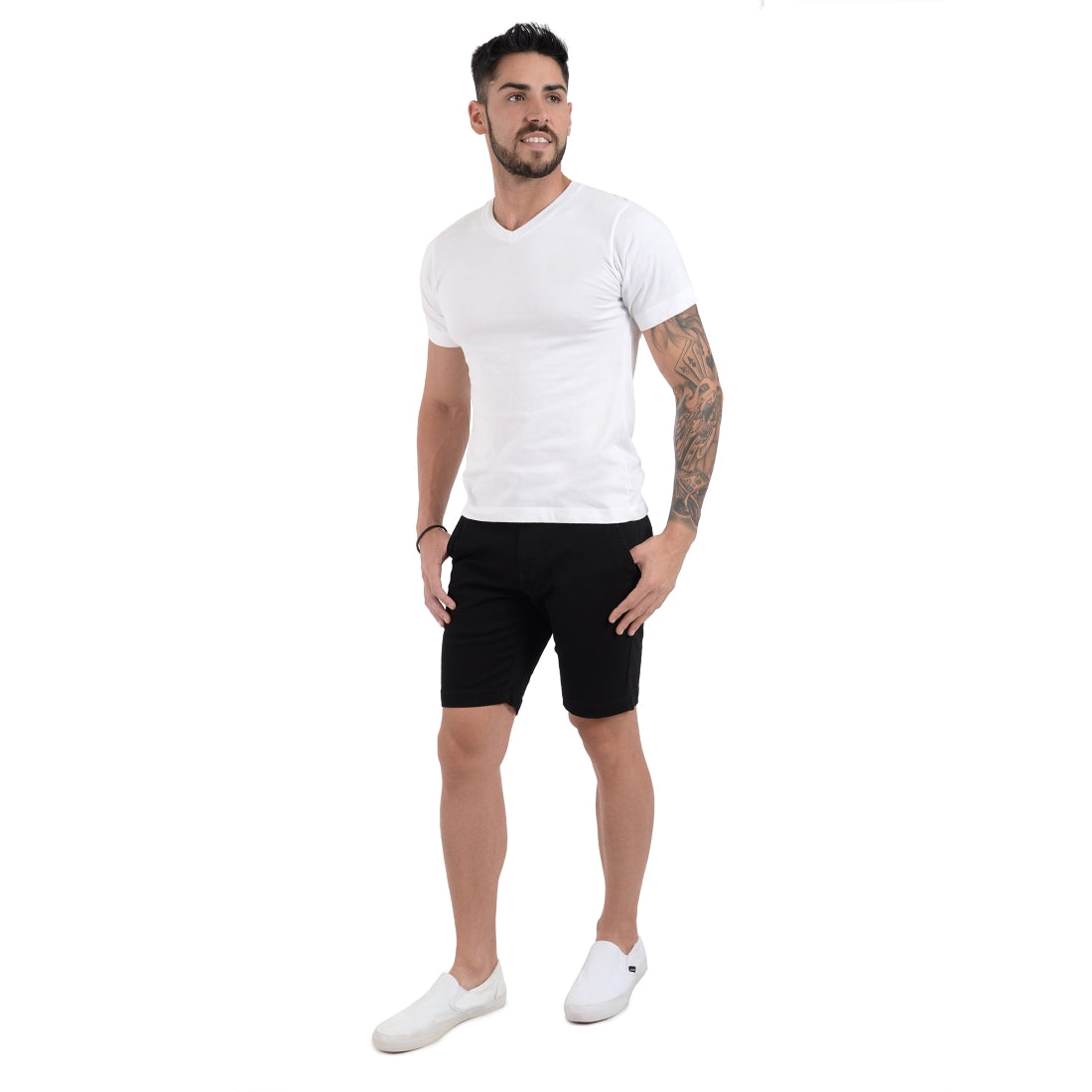 Bermuda Casual Supply Slim Fit 0995 Negro