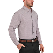 Camisa Sansabelt Regular Fit Boton Oculto 3792 Rojo