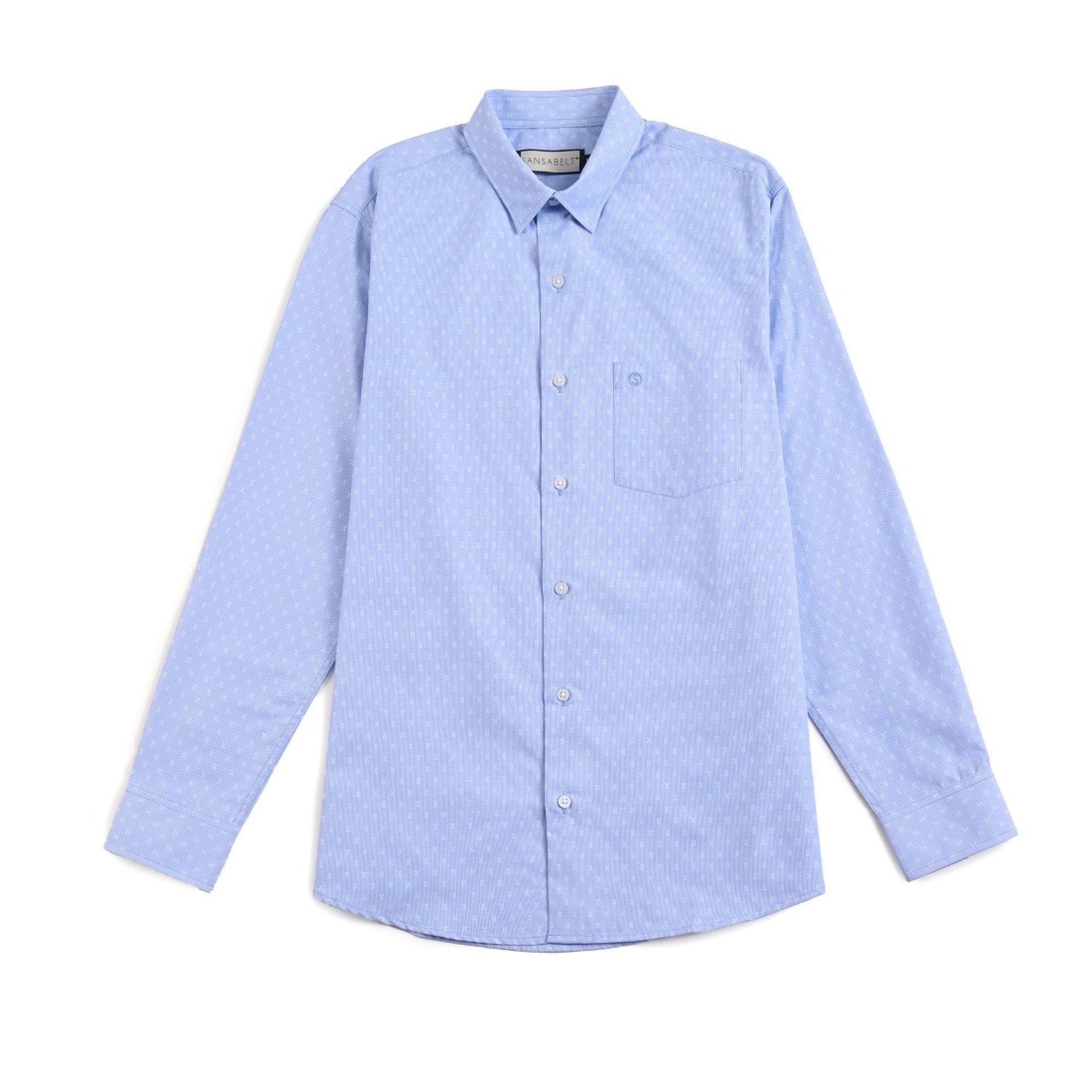 Camisa Sansabelt Regular Fit Botón Oculto 3799