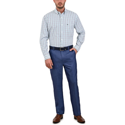 Camisa Sansabelt Regular Fit Manga Larga Boton Oculto 3806