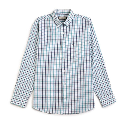 Camisa Sansabelt Regular Fit Manga Larga Boton Oculto 3806