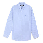 Camisa de vestir Sansabelt Regular Fit Manga larga 7562 Azul