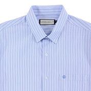 Camisa de vestir Sansabelt Regular Fit Manga larga 7562 Azul