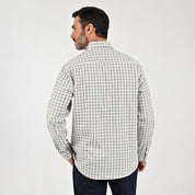 Camisa Sansabelt Para Caballero Manga Larga Regular Fit 8059 Pistache