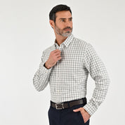 Camisa Sansabelt Para Caballero Manga Larga Regular Fit 8059 Pistache