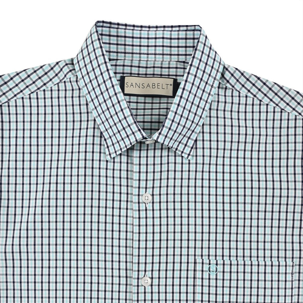 Camisa Sansabelt Para Caballero Manga Larga Regular Fit 8060 Beige Claro