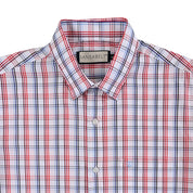 Camisa Sansabelt Para Caballero Manga Larga Regular Fit 8064 Rojo