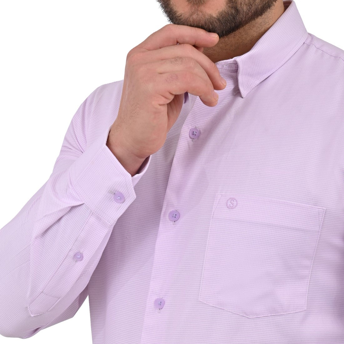 Camisa Sansabelt Regular Fit Boton Oculto Manga Larga 3051