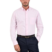 Camisa Sansabelt Regular Fit Manga Larga Boton Oculto 3789