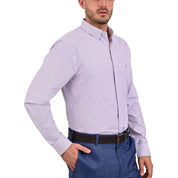 Camisa Sansabelt Regular Fit Manga Larga Boton Oculto 3793
