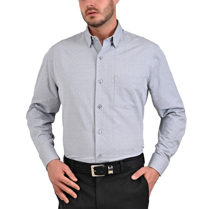 Camisa Sansabelt Regular Fit Manga Larga Boton Oculto 3794