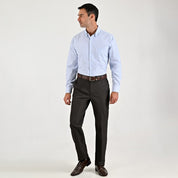 Camisa de vestir Sansabelt Regular Fit Manga larga 7567 Azul