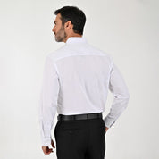 Camisa Sansabelt Para Caballero Manga Larga Regular Fit 7966 Blanco
