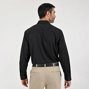 Camisa Sansabelt Para Caballero Manga Larga Regular Fit 7966 Negro