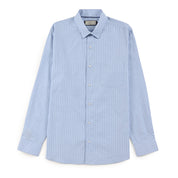 Camisa Sansabelt Para Caballero Manga Larga Regular Fit 8061 Azul