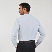 Camisa Sansabelt Para Caballero Manga Larga Regular Fit 8065 Azul