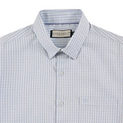 Camisa Sansabelt Para Caballero Manga Larga Regular Fit 8065 Azul