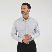 Camisa Sansabelt Para Caballero Manga Larga Regular Fit 8070 Negro